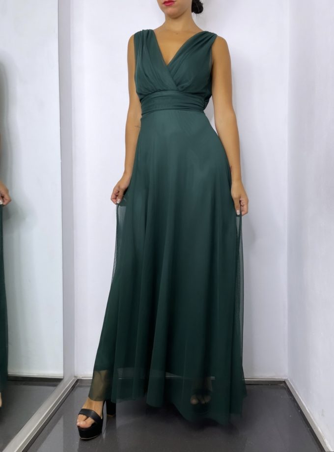 Vestido Tul Basic Cintura