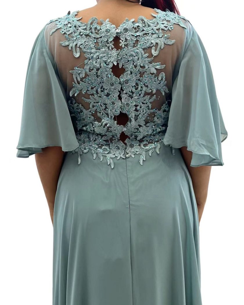 Vestido Encaje Espalda Mangas Curvy - Imagen 15