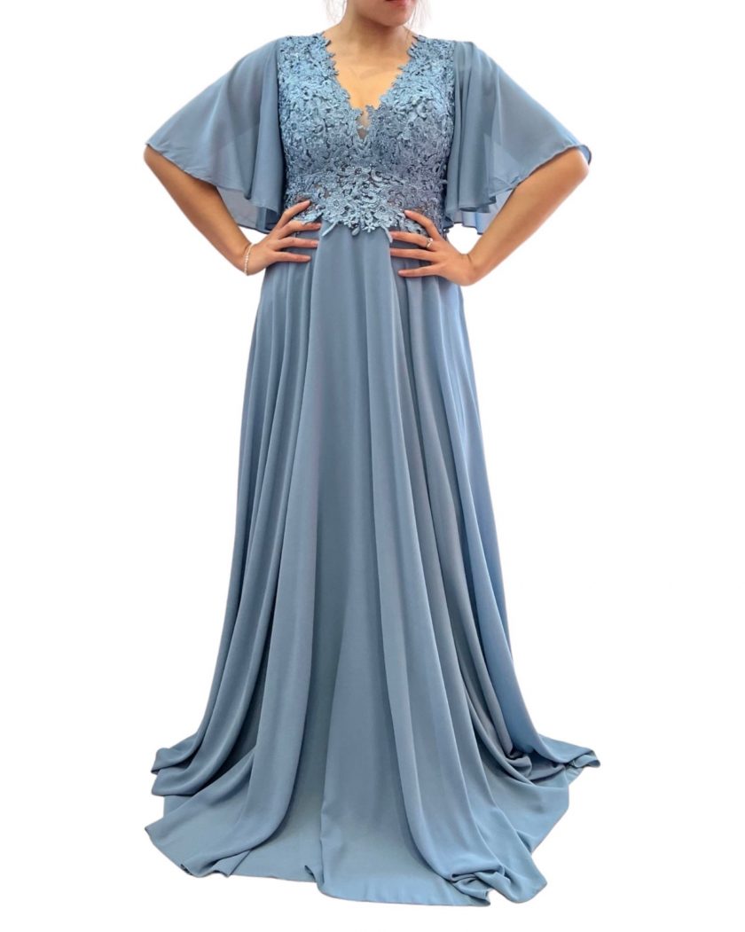 Vestido Encaje Espalda Mangas Curvy - Imagen 7