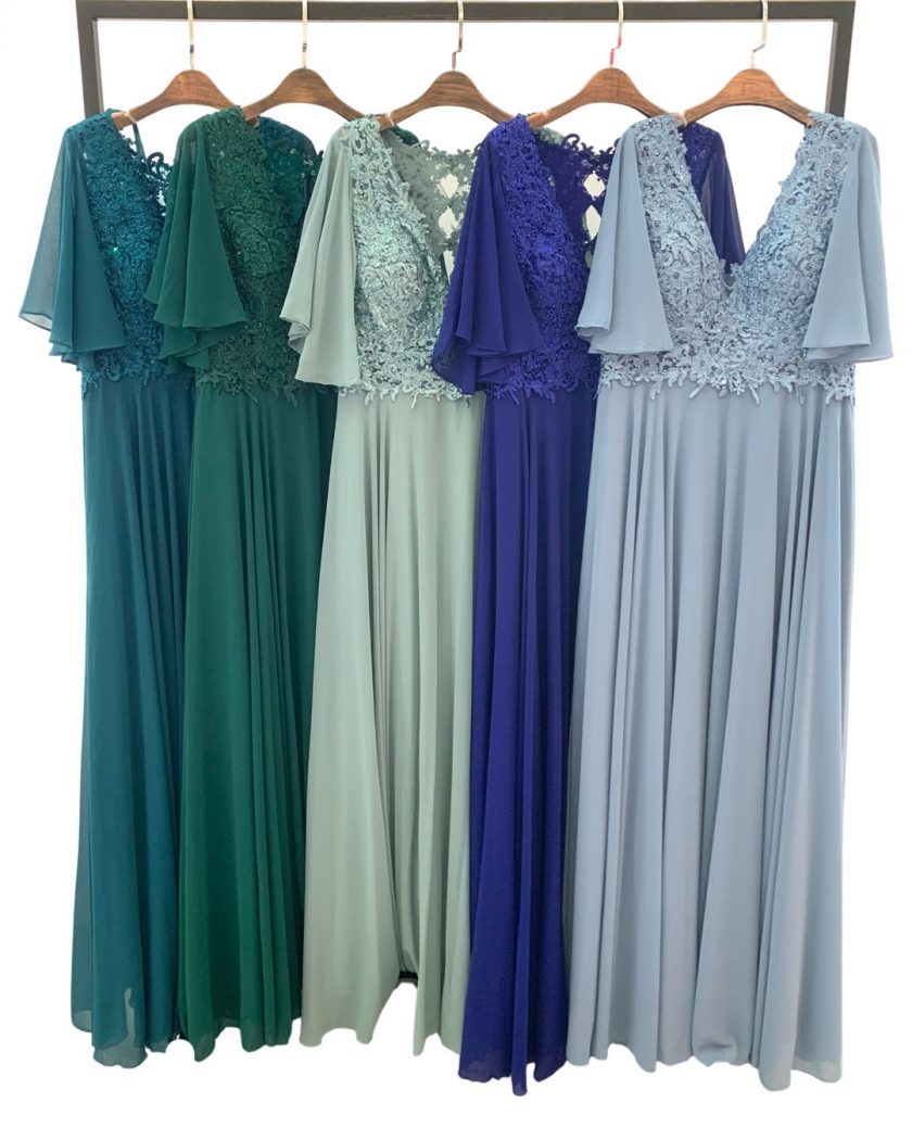 Vestido Encaje Espalda Mangas Curvy - Imagen 5
