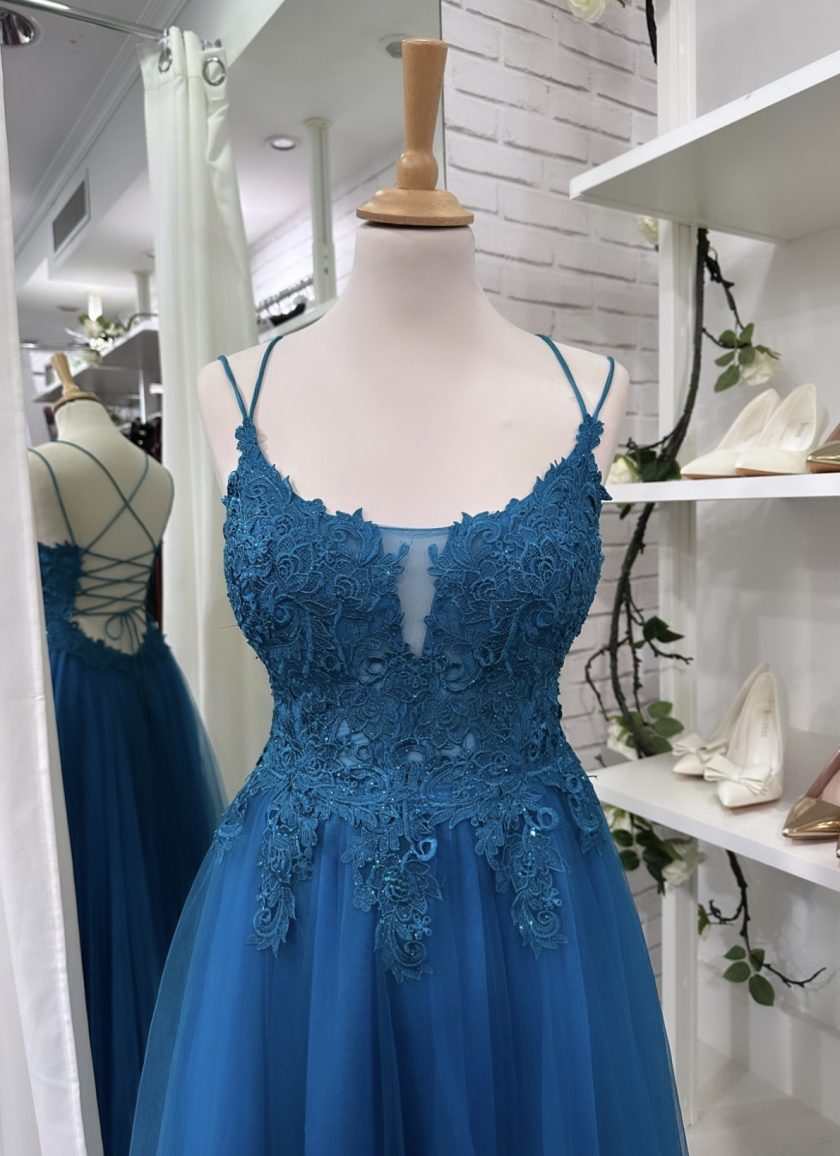 Vestido Tul Largo Abertura - Imagen 5