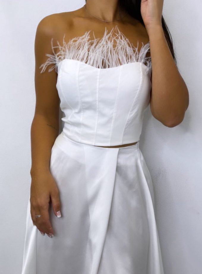 Top Corsé Plumas