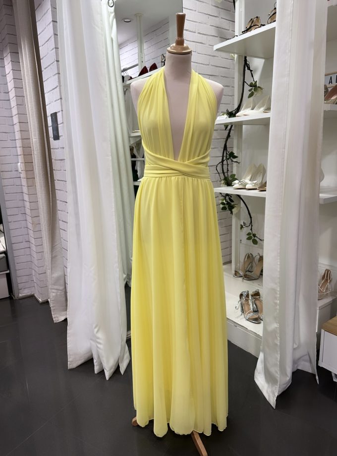 Vestido Multiposición Gasa Abertura