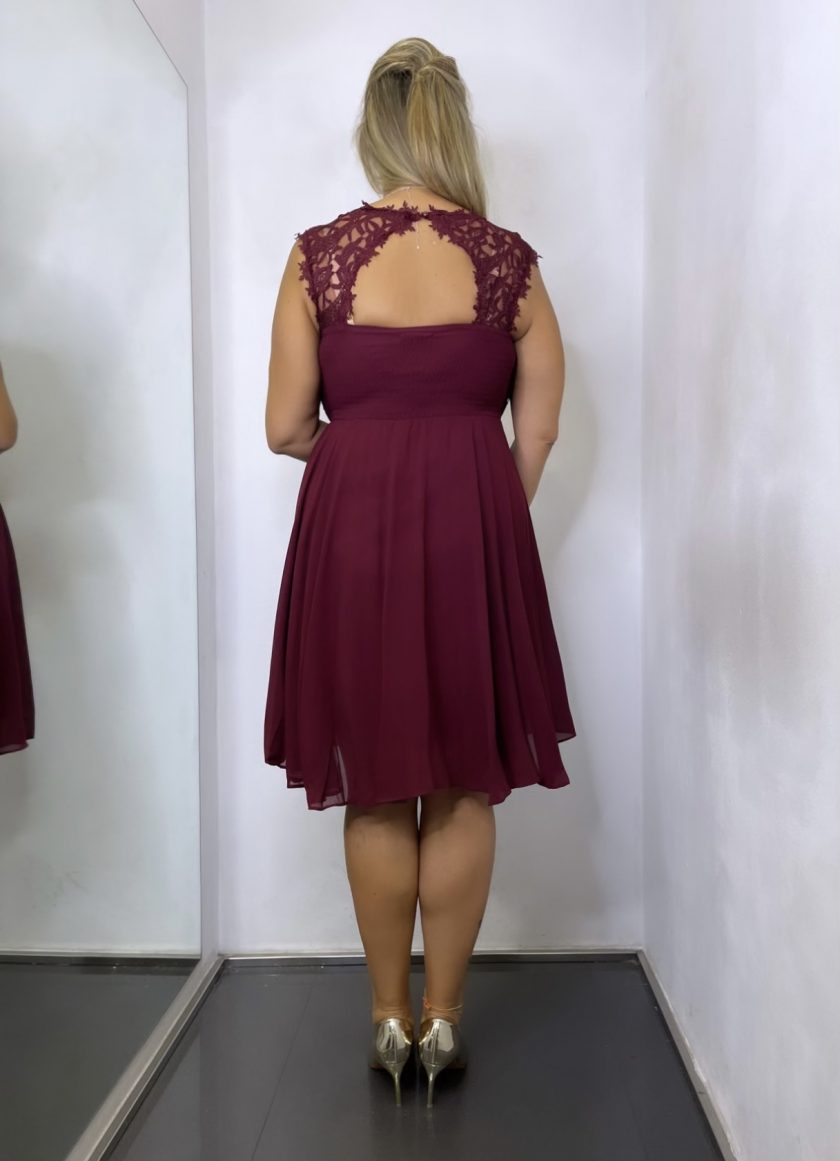 Vestido Encaje Corto Curvy - Imagen 2