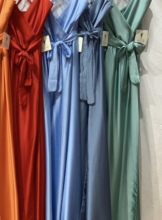 Vestido Seda Cruzado