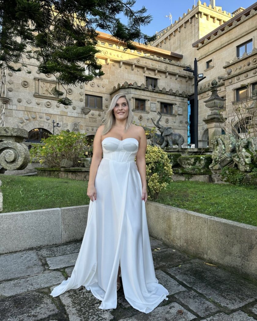 Vestido Corsé Seda Novia