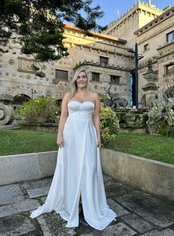 Vestido Corsé Seda Novia