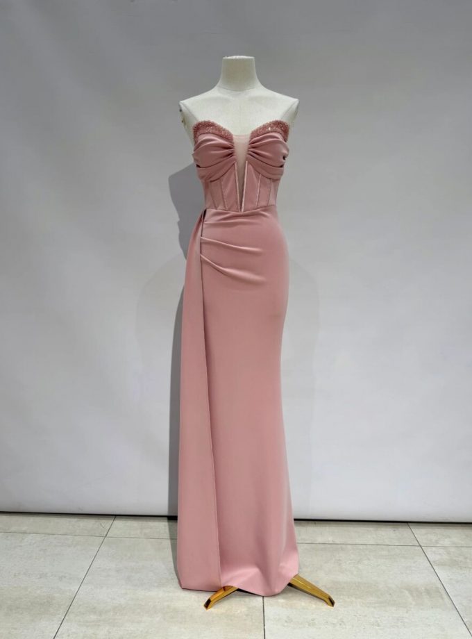 Vestido Sirena Corsé Brillos