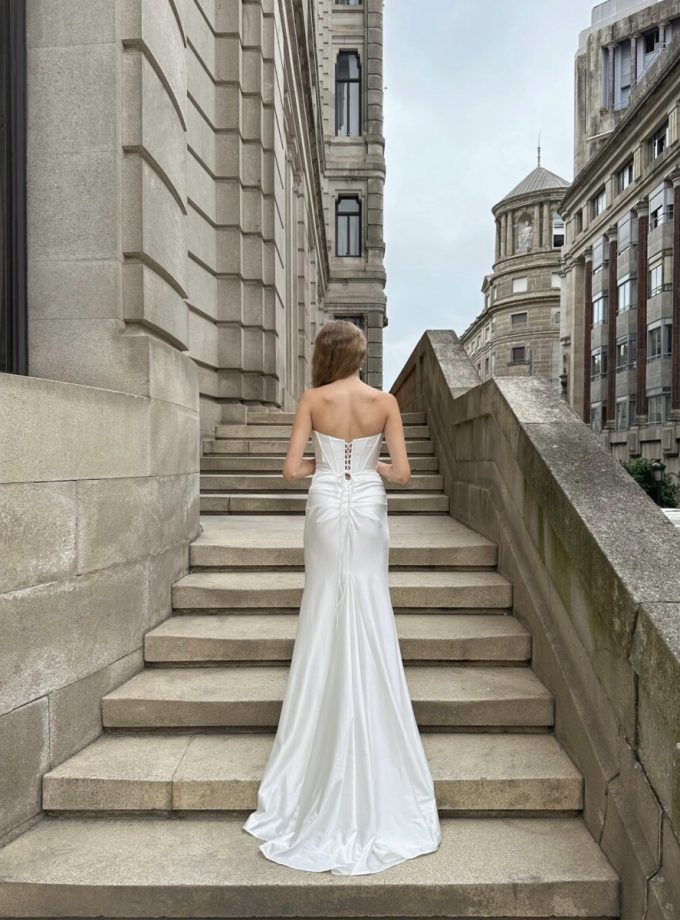 Vestido Seda Sirena Novia