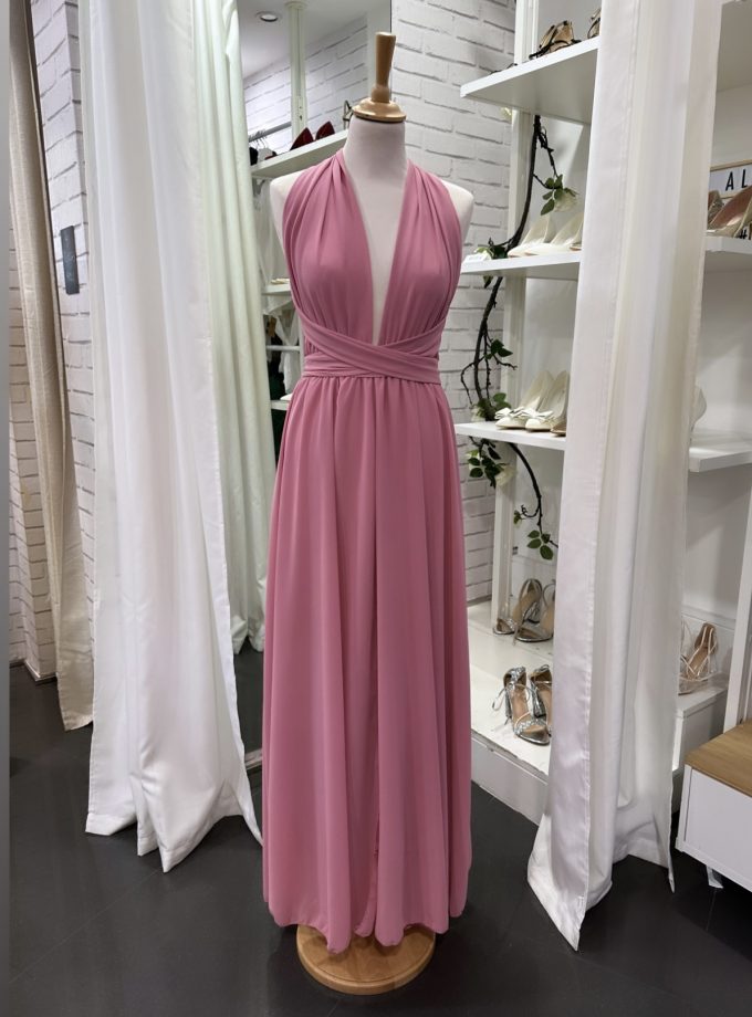 Vestido Multiposición Gasa Abertura