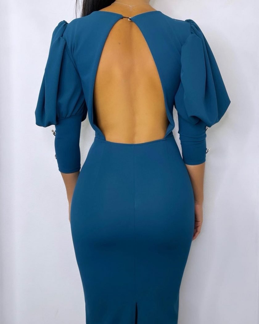 Vestido Midi Botones - Imagen 13