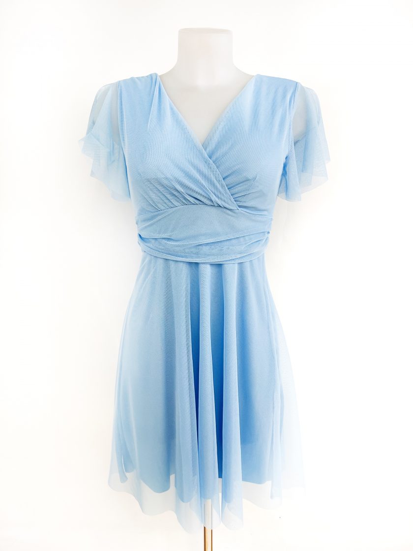 Vestido Tul Mangas Corto - Imagen 3