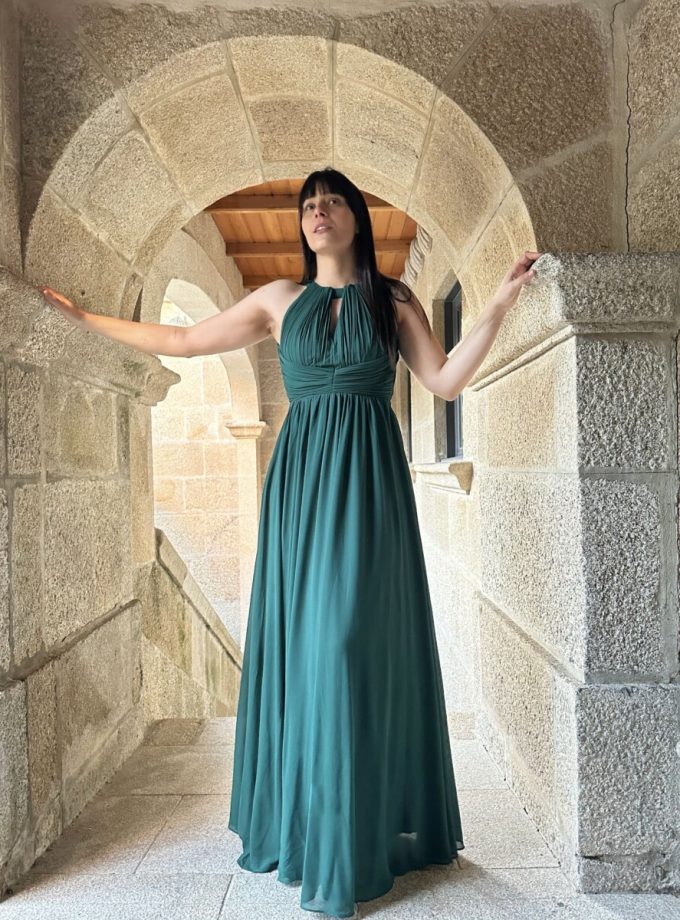 Vestido Halter Espalda