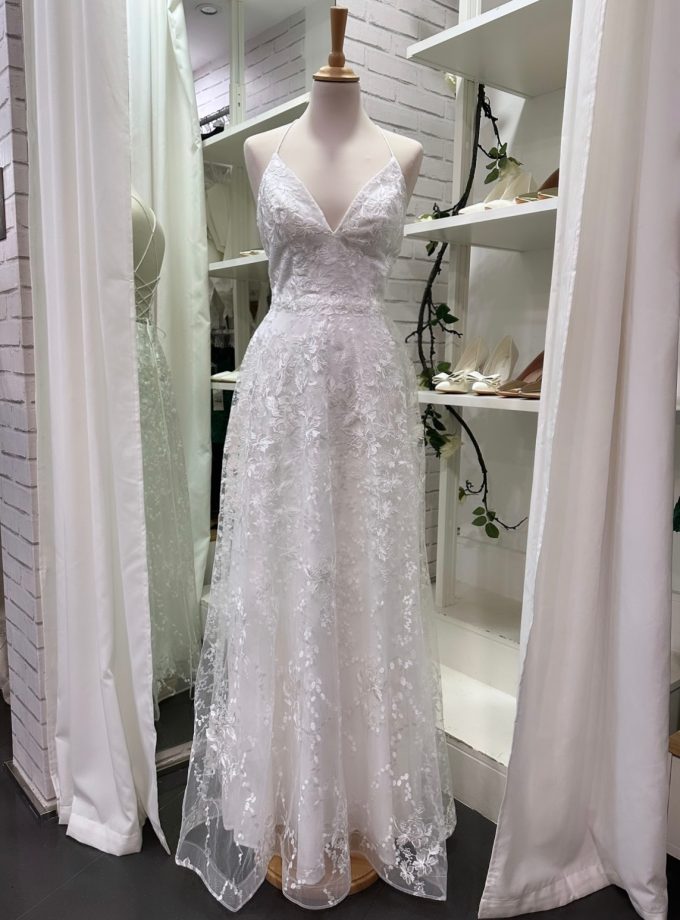 Vestido Novia Encaje Flores