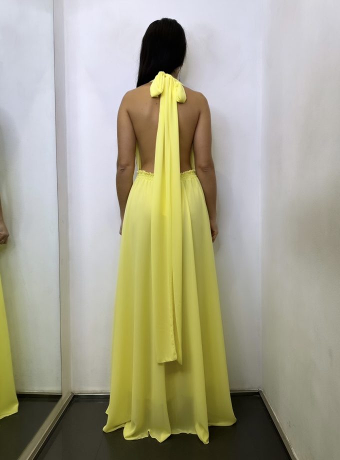 Vestido Multiposición Gasa Abertura