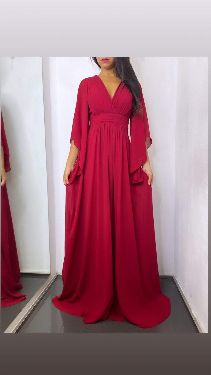 Vestido Gasa Mangas Curvy - Imagen 22