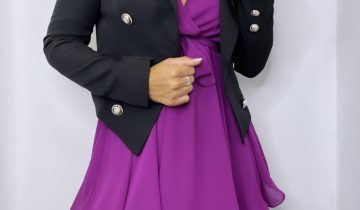 Blazer Crop Botones