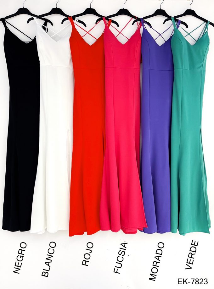 Vestido Yakarta Asimetrico Abertura