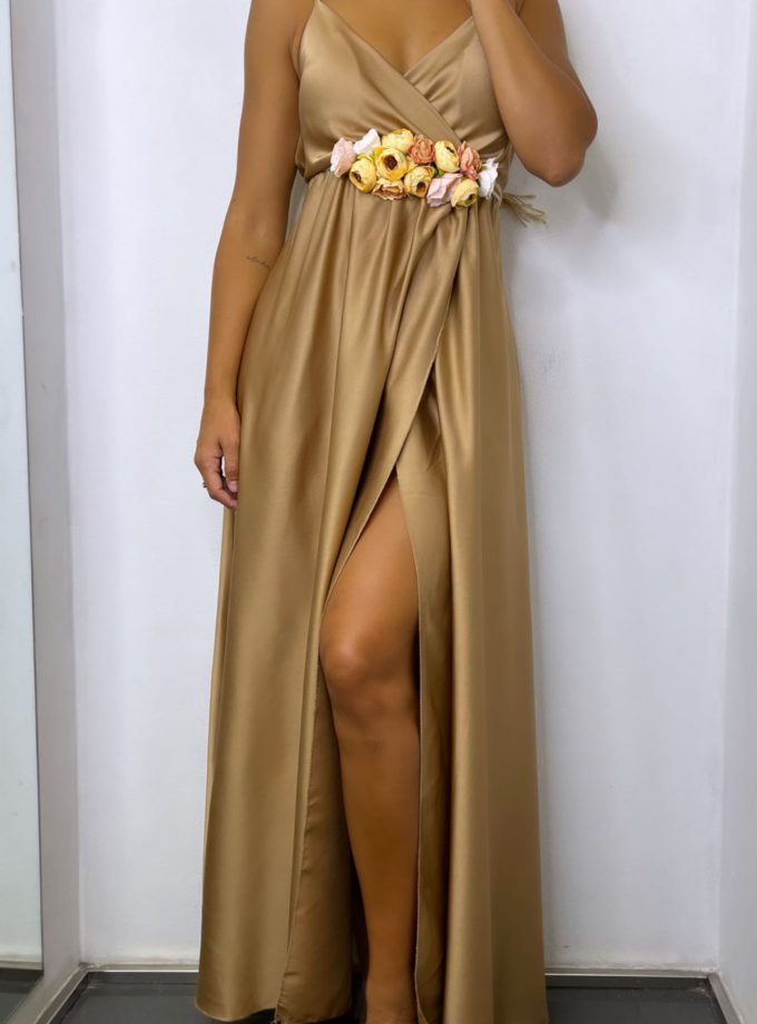 Vestido Seda Cruzado