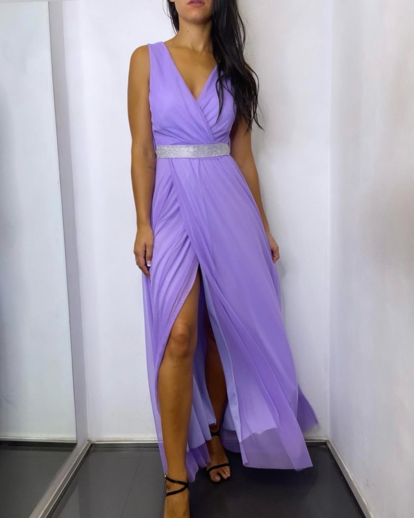 Vestido Tul Basic Cintura Brillos - Imagen 11