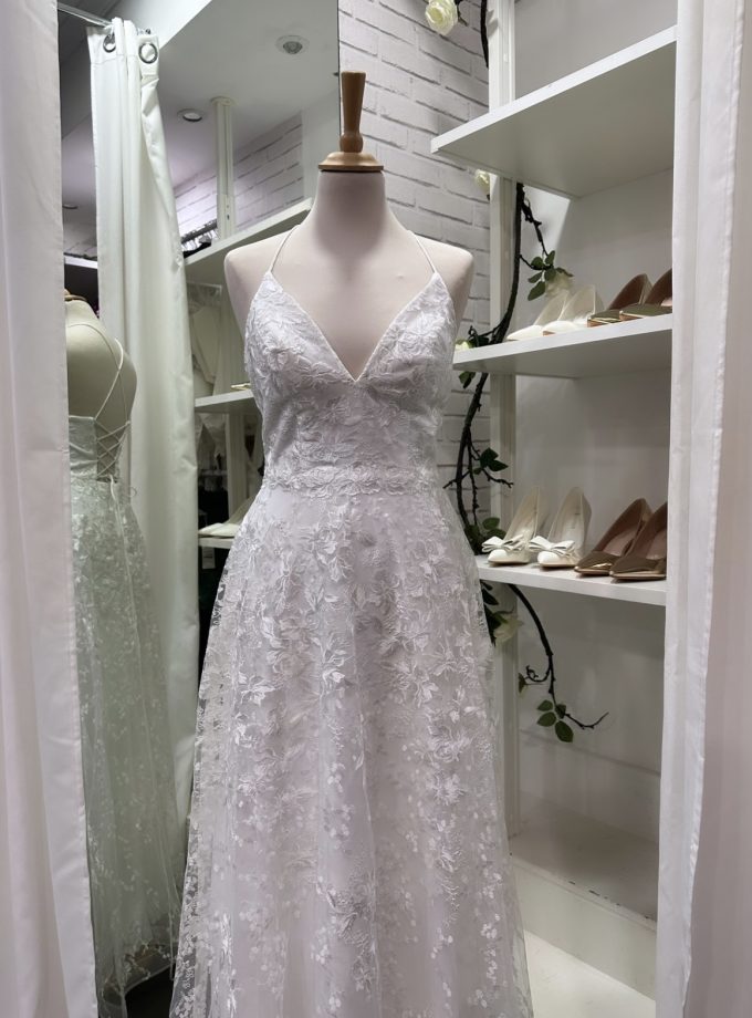 Vestido Novia Encaje Flores