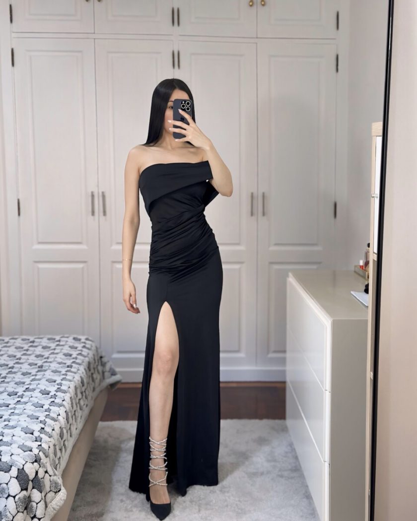 Vestido Seda Hombro - Imagen 35