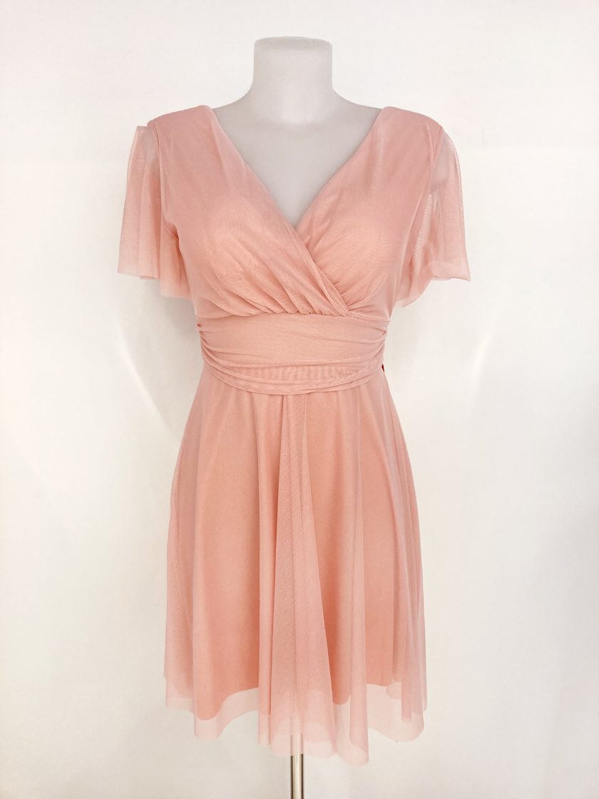 Vestido Tul Mangas Corto - Imagen 2