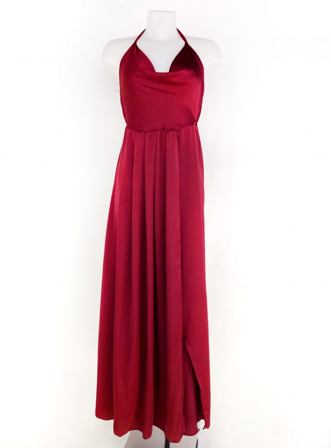 Vestido Seda Pliegues