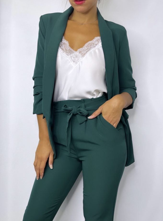 Traje Paris Manga Fruncida