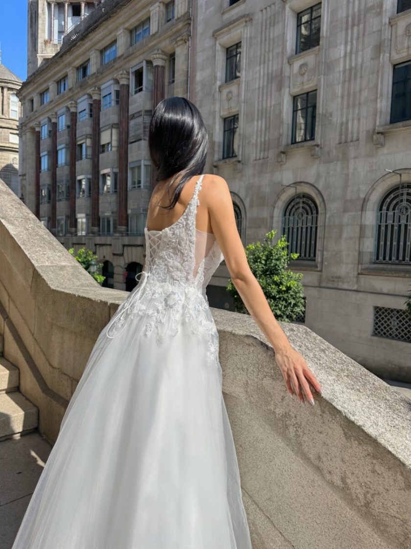 Vestido Novia Tul Tirantes - Imagen 6