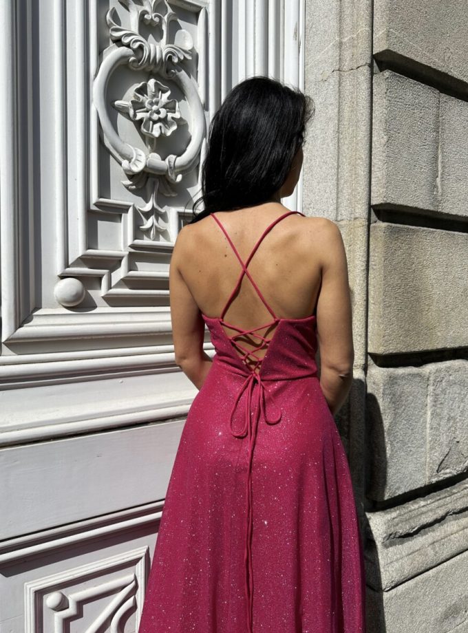 Vestido Brillo Varillas