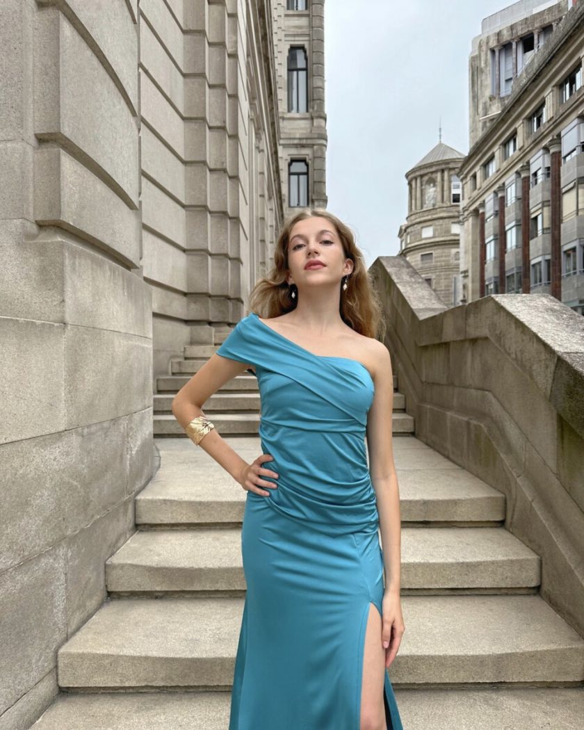 Vestido Seda Hombro - Imagen 16