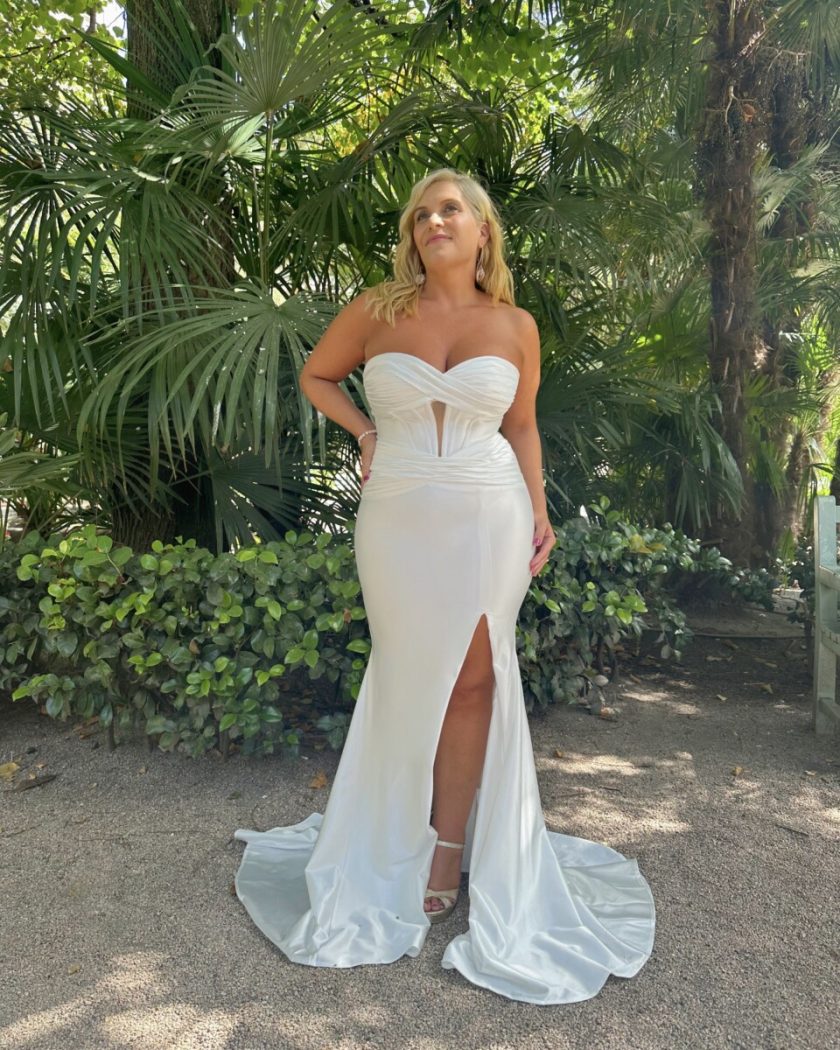 Vestido Seda Sirena Novia - Imagen 12