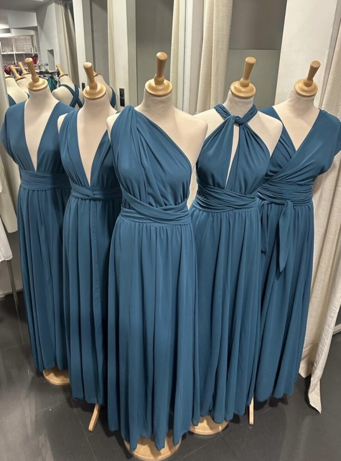 Vestido Multiposición Gasa Abertura