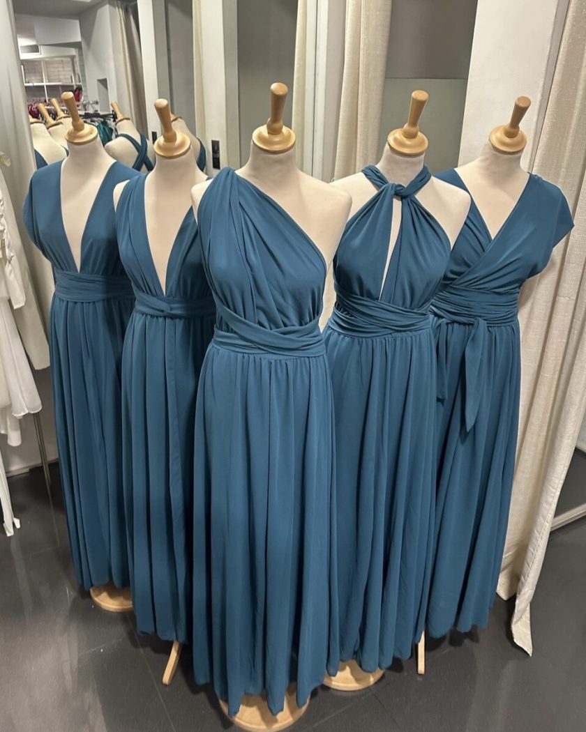 Vestido Multiposición Gasa Abertura
