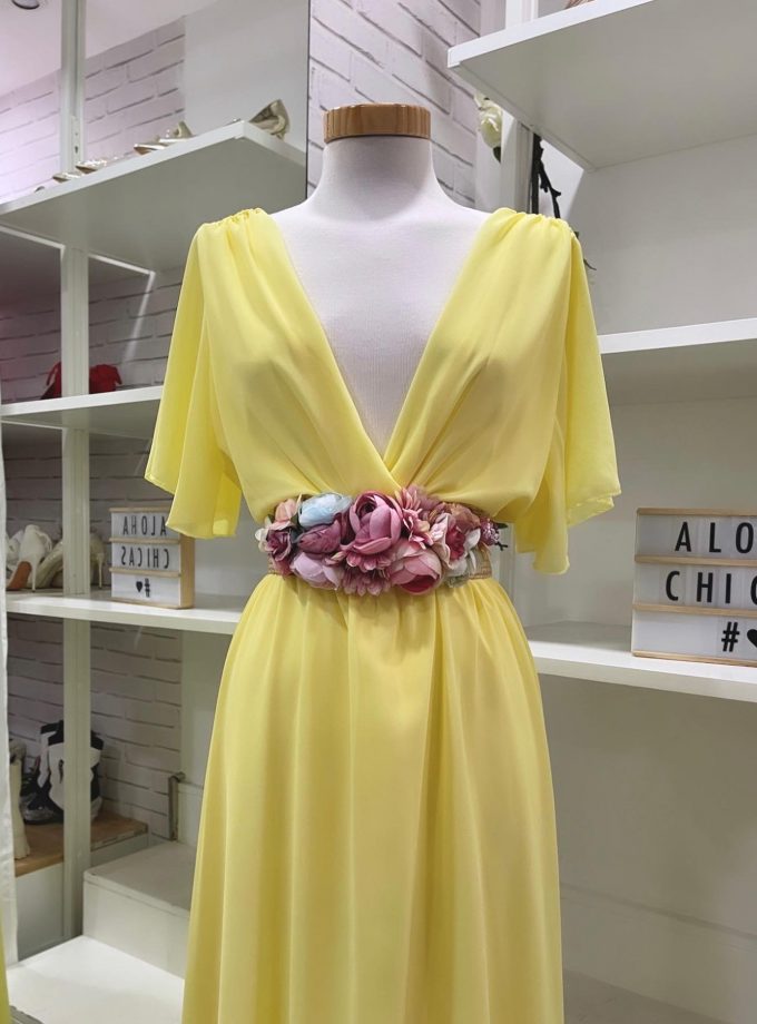 Vestido Bella Manga Corta