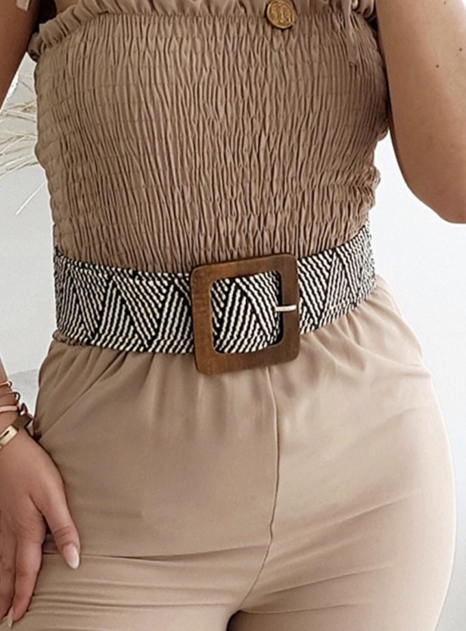 Cinturón Rafia Bicolor