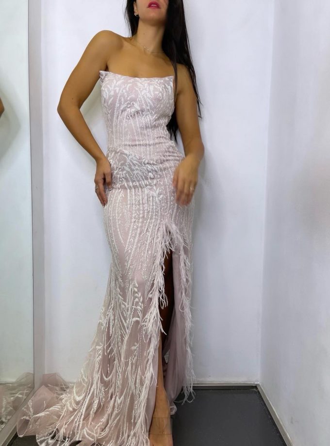 Vestido Paris Plumas