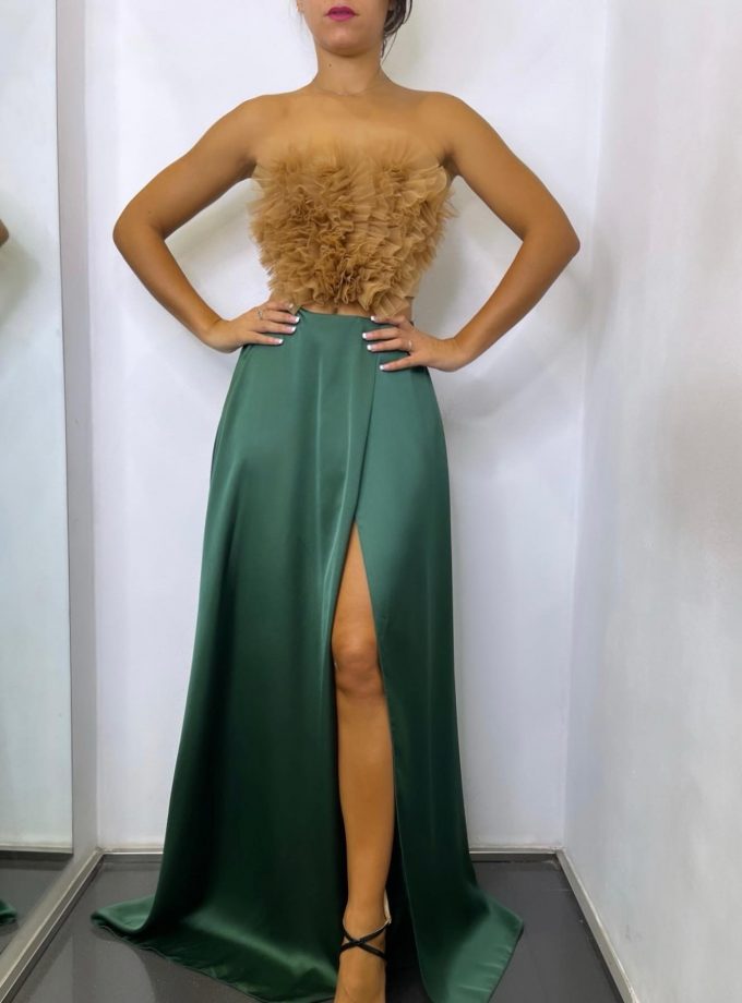 Falda Seda Cintura Elástica