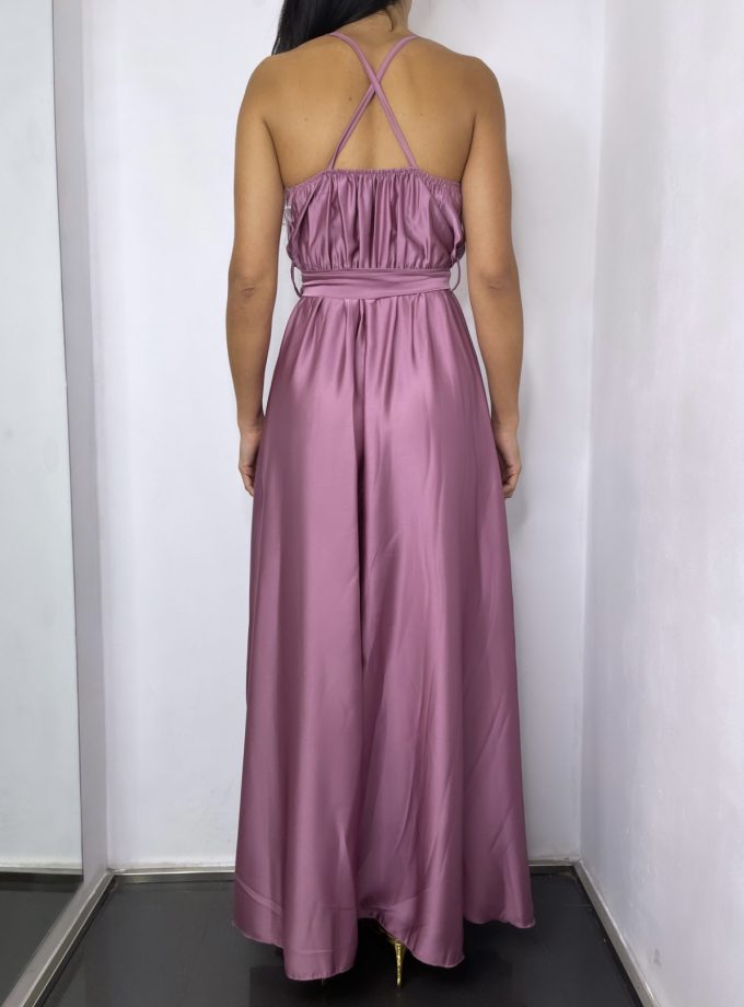 Vestido Seda Cruzado