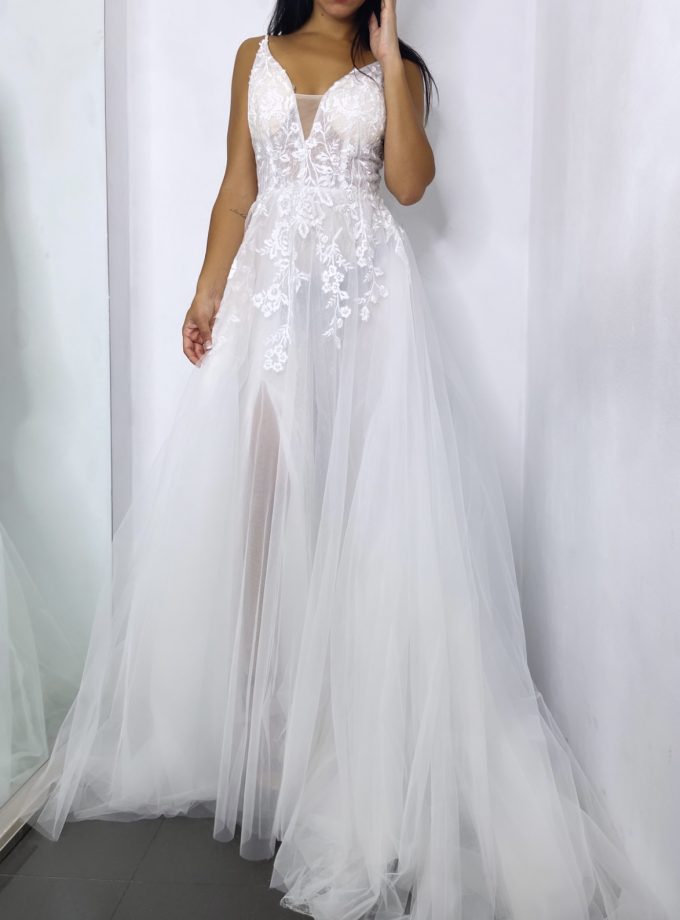 Vestido Novia Tul Tirantes
