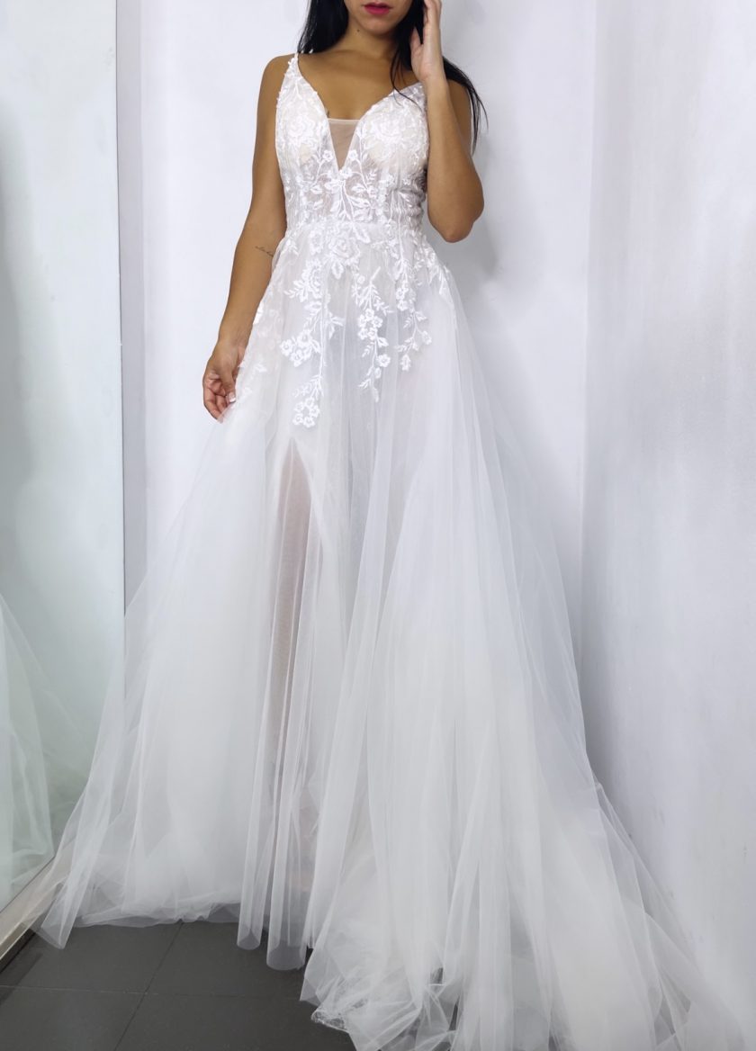 Vestido Novia Tul Tirantes - Imagen 7