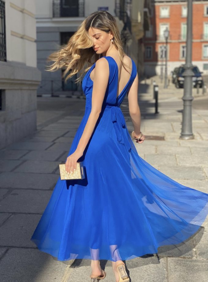 Vestido Tul Basic Cintura