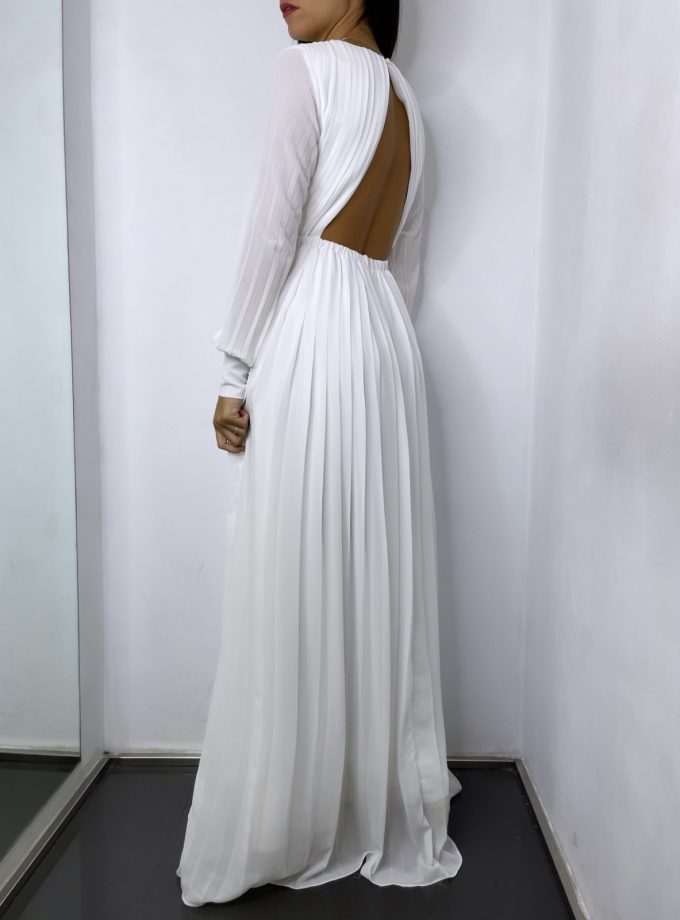 Vestido Tablas Espalda Novia