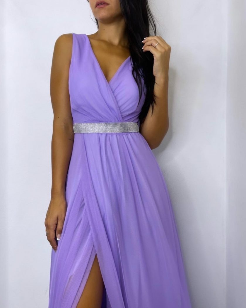 Vestido Tul Basic Cintura Brillos - Imagen 13