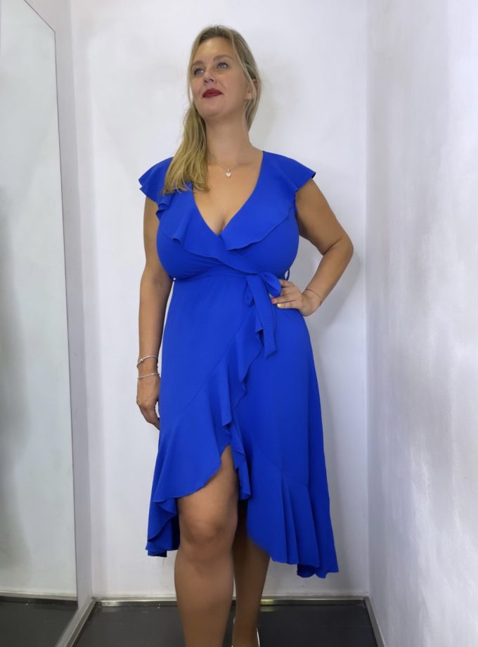Vestido Volantes Abertura