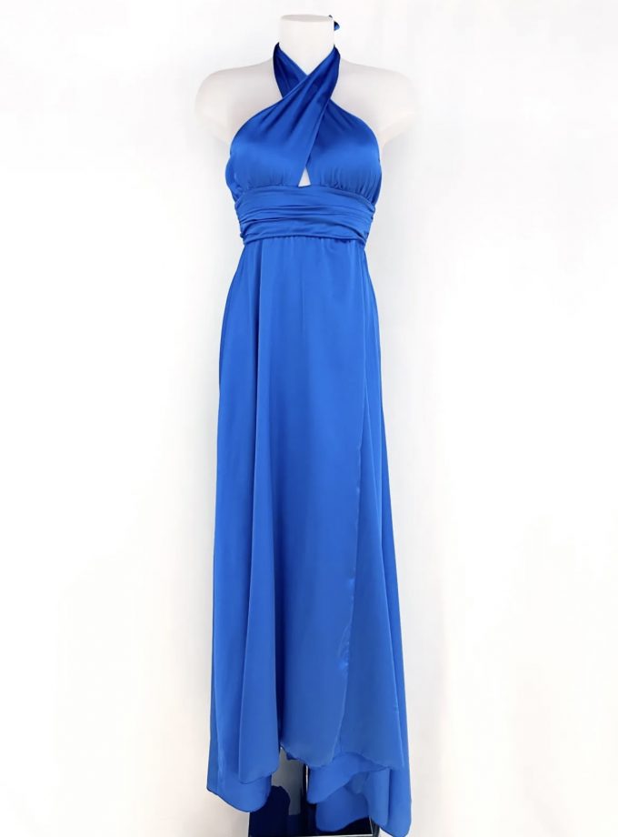 Vestido Seda Pecho Cruzado