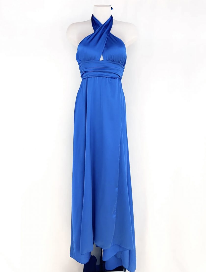 Vestido Seda Pecho Cruzado - Imagen 21