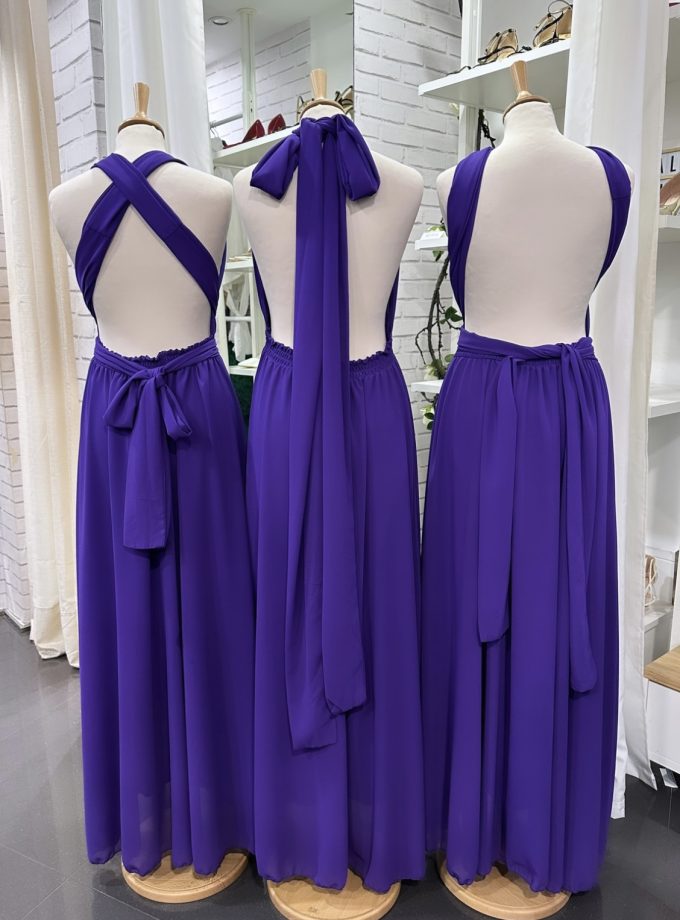 Vestido Multiposición Gasa Abertura