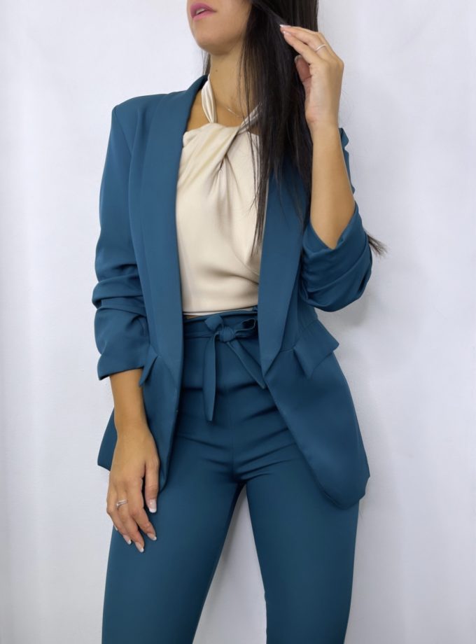 Traje Paris Manga Fruncida